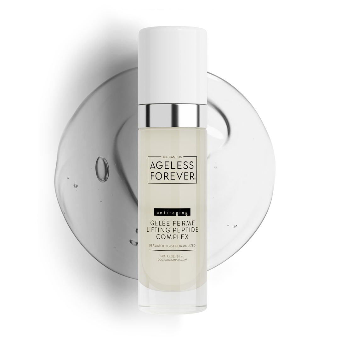 Advanced Peptide Firming Complex serum bottle – collagen-boosting firming peptide serum by Ageless Forever