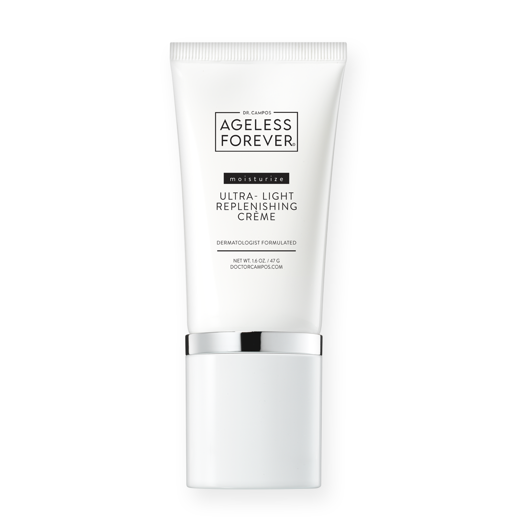 Ultra-Light Replenishing Crème tube – lightweight hydrating facial moisturizer by Ageless Forever